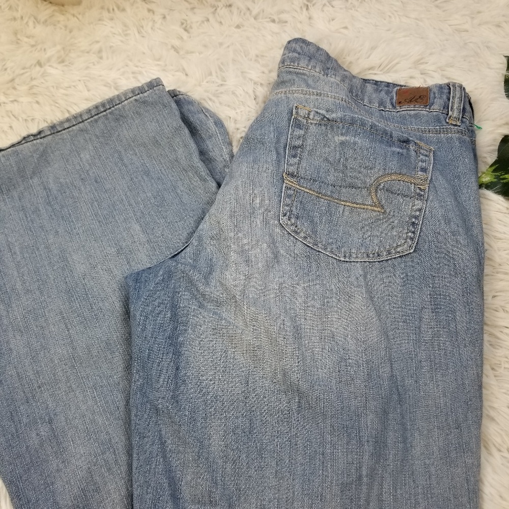 American eagle flared jeans 80s vintage size 10R - Picture 2 of 6